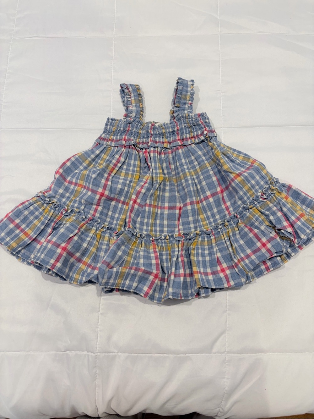 Baby Gap Beatrix Potter Plaid Smocked Dress 3-6M